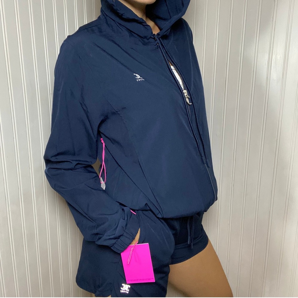 NWT Juicy Couture Sport Navy Two-Piece Set Athletic Tennis Prep Y2K Vibe Chic- L